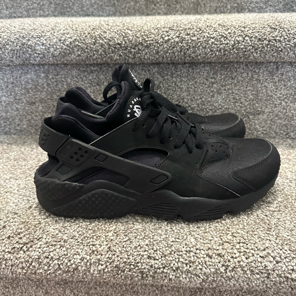 New Nike Air Huarache Black Running Shoes Men's Size 9.5